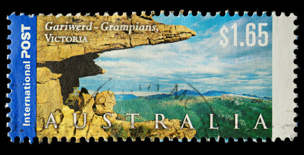 澳洲风景邮票图片下载