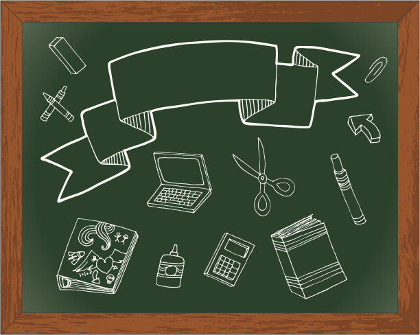 黑板上涂鸦图片下载