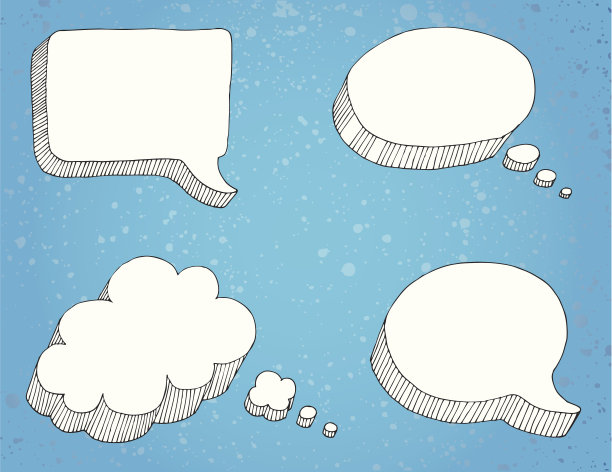 思想和言语泡泡图片下载