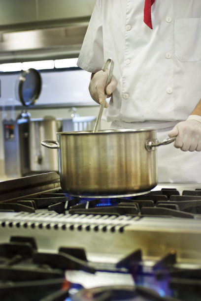 在餐厅厨房做饭图片下载