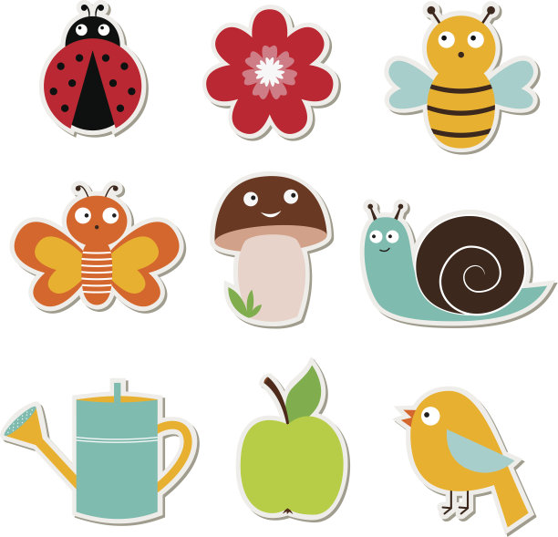 夏天的花园设置图片下载