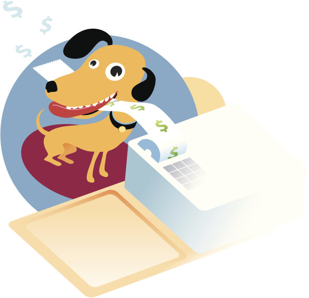 狗吃的收据图片下载