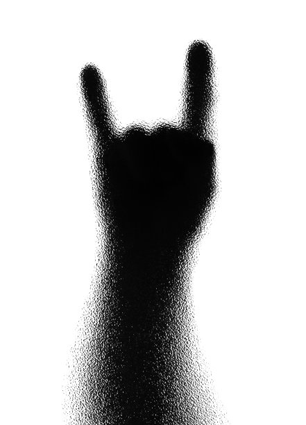 重金属。手势。图片下载