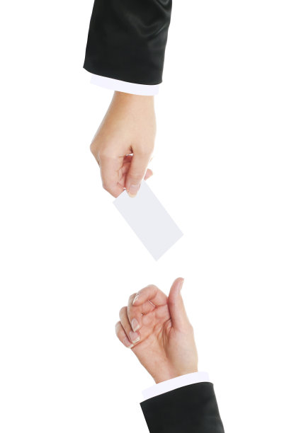 两只手交换名片图片下载