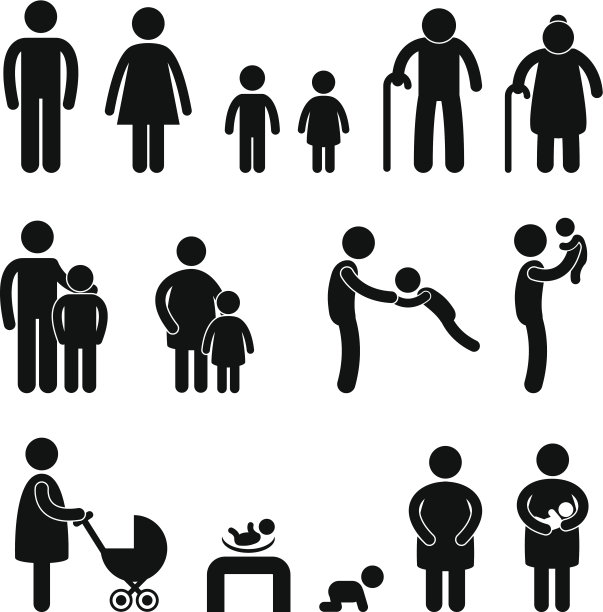 家庭成员象形图图片下载