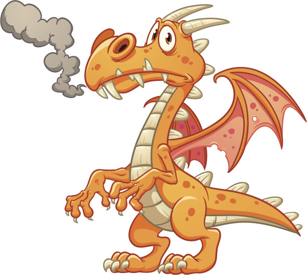 橘色龙图片下载