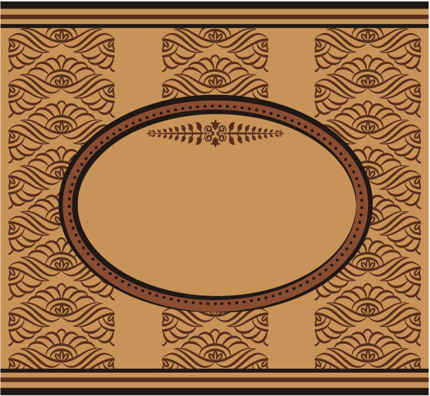 复古背景与蕾丝装饰。向量图片下载