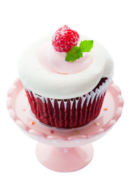 红色天鹅绒蛋糕图片下载