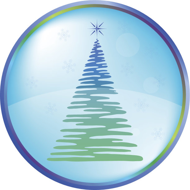 圣诞树按钮图片下载