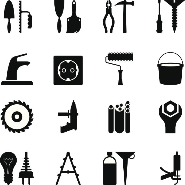 用于建筑的工具和设备图片下载