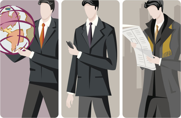 商人矢量插图系列图片下载