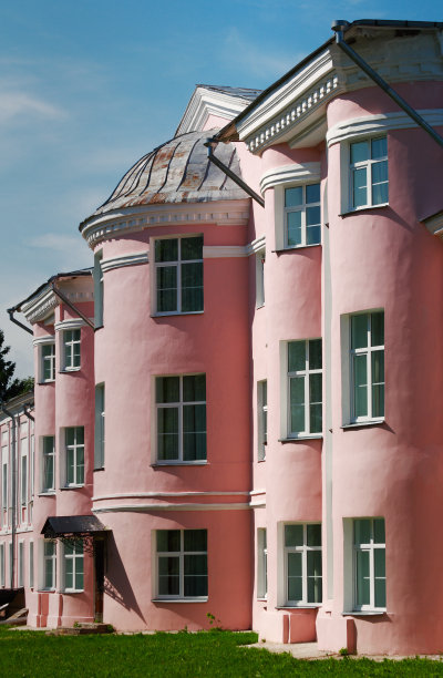 粉红色的房子图片下载