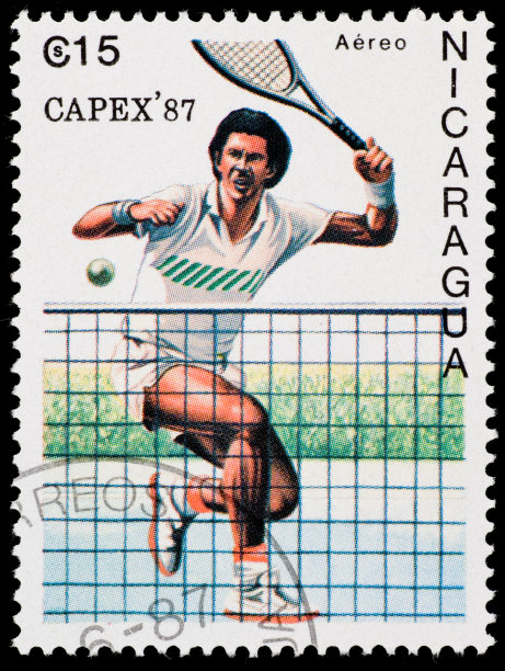 邮票网球选手图片下载