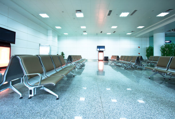 机场候机楼等候座位图片下载