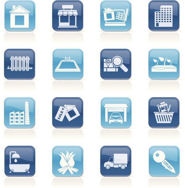 房地产和建筑图标图片下载