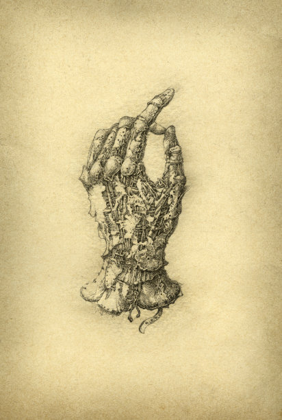 超现实主义的手。图片下载