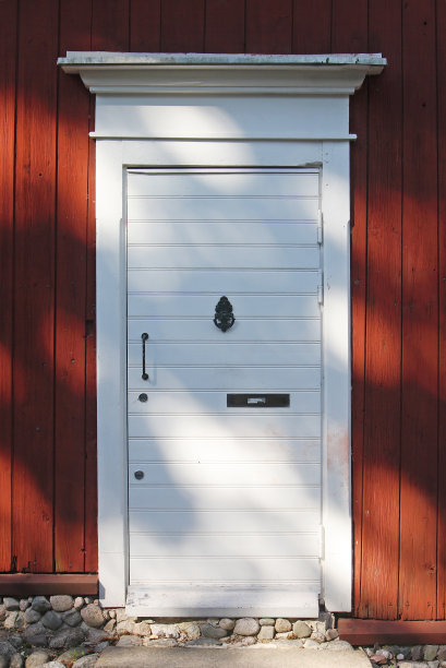 白色的木门图片下载