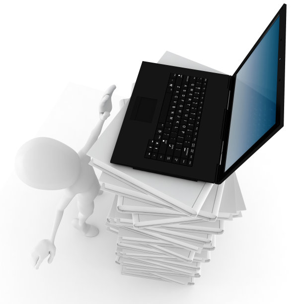 3d人试图伸手去拿笔记本电脑图片下载