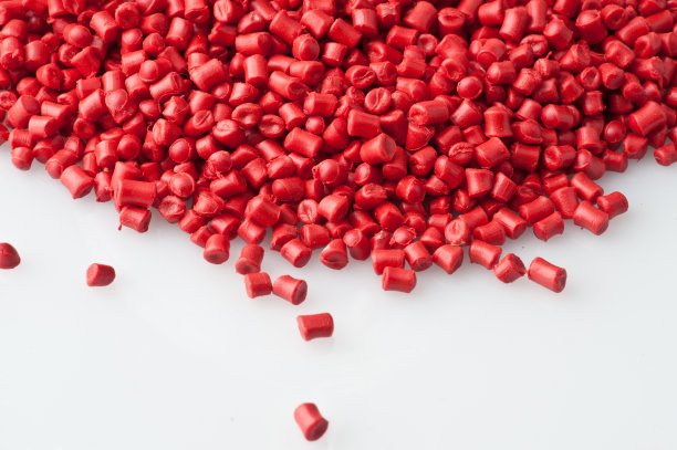 红色的聚合物颗粒图片下载