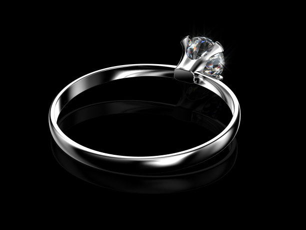 灿烂的钻石戒指图片下载