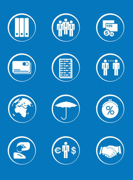 与金融有关的图标图片下载