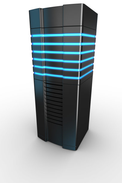 机架服务器在白色背景图片下载