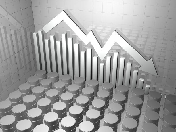 油桶内衬的股票市场图表图片下载