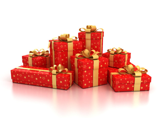 红色的礼品盒图片下载