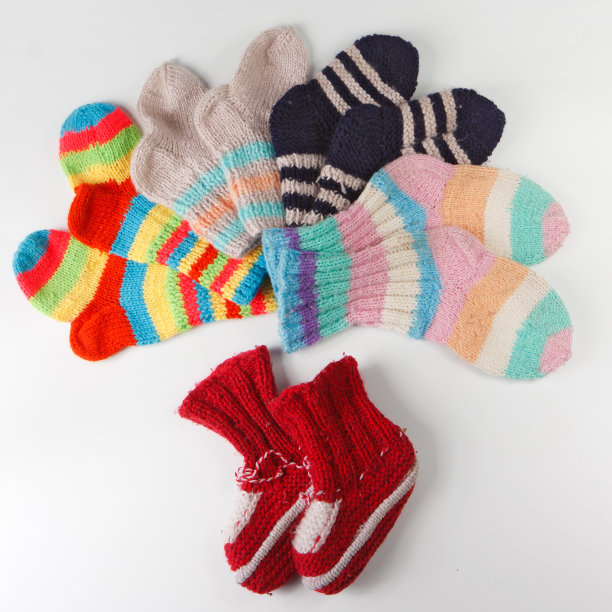 彩色针织短袜图片下载
