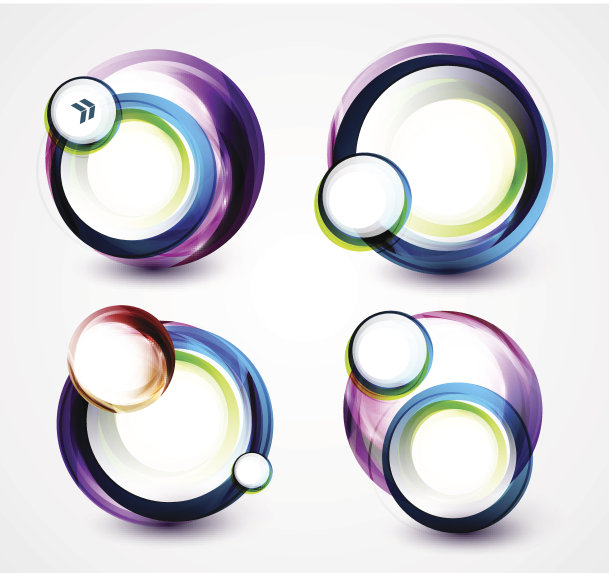 矢量圆横幅图片下载