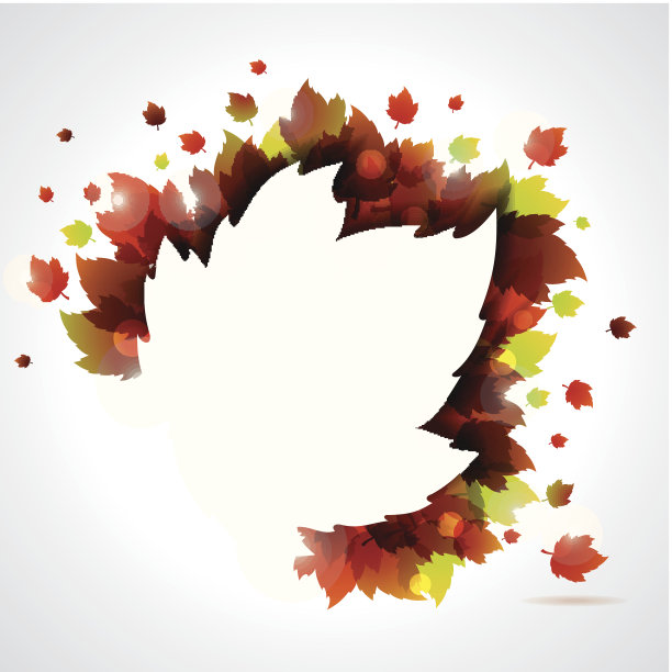 秋叶背景与复制空间。图片下载