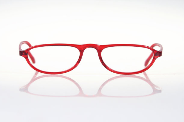 红色阅读眼镜图片下载