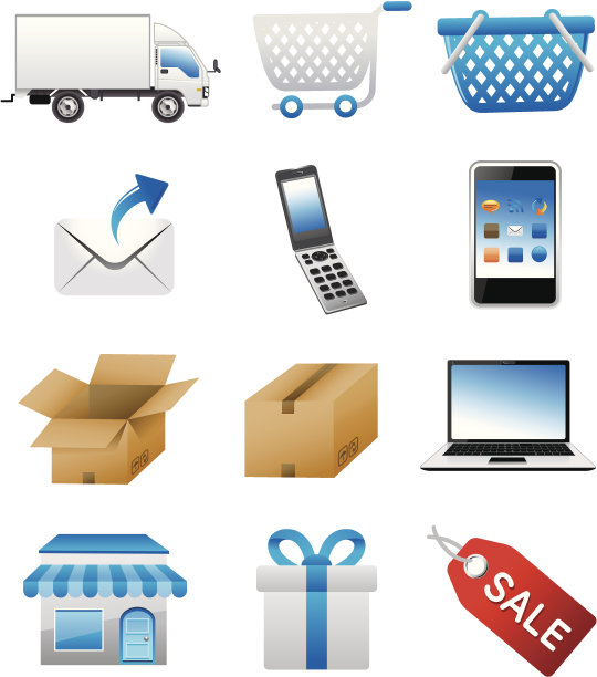 购物通用图标集图片下载