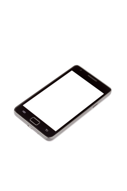 智能手机与一个空白屏幕隔离在白色图片下载