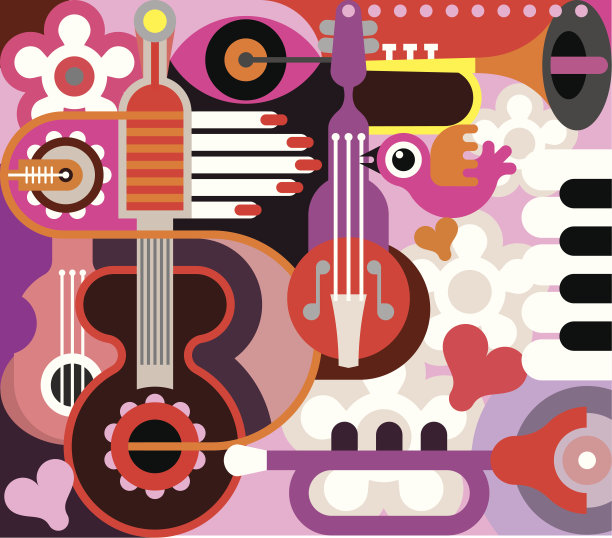 抽象的音乐背景图片下载