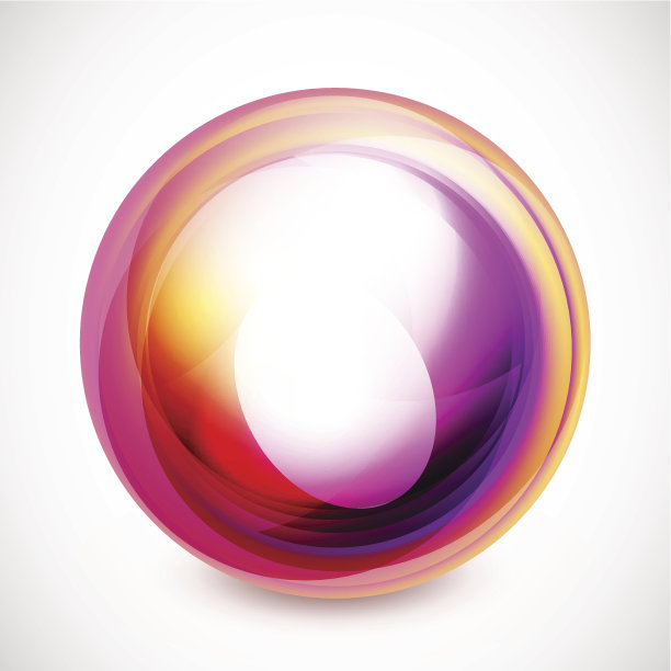 光滑的橙色和紫色抽象形状图片下载