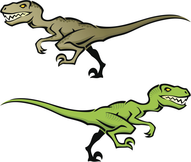 迅猛龙恐龙的颜色图片下载