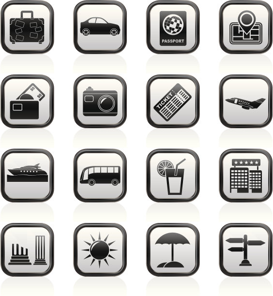 旅游和度假图标图片下载