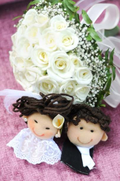 有趣的新娘和新郎图片下载