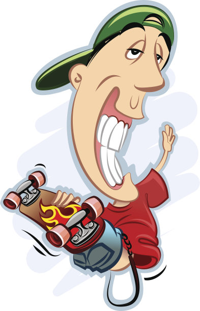 滑板男孩图片下载