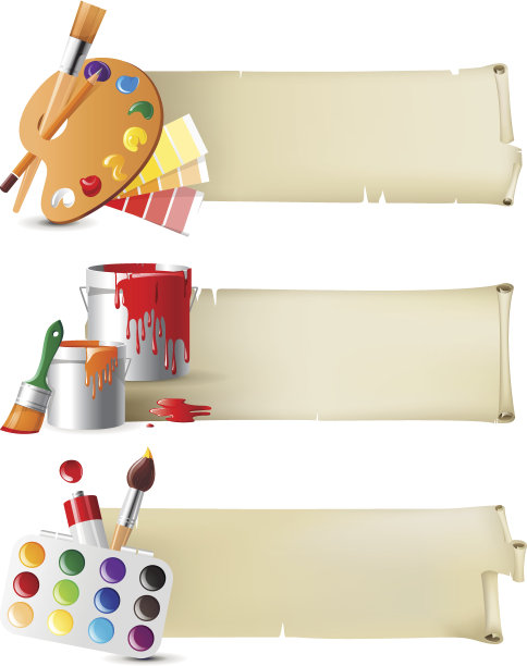 带有绘图工具的横幅图片下载