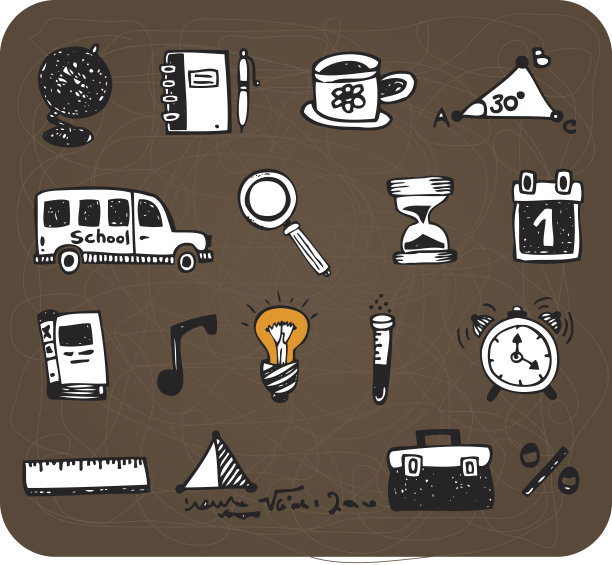 学校涂鸦集合图片下载