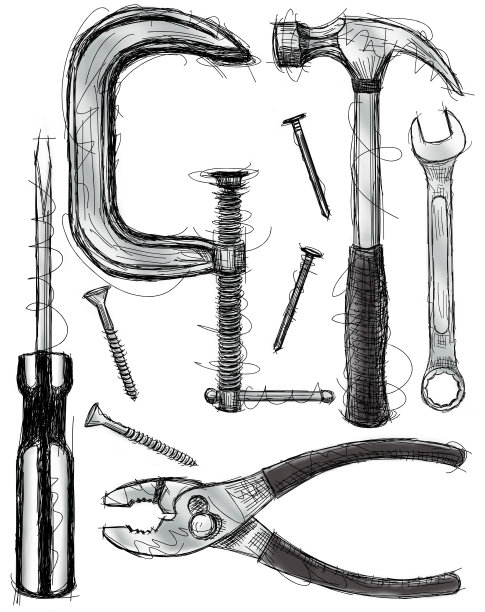 施工工具草图图片下载