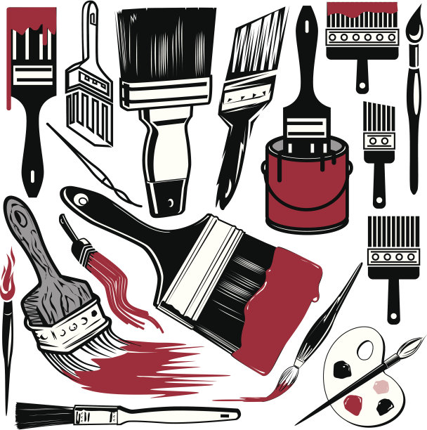 设计元素-画笔图片下载