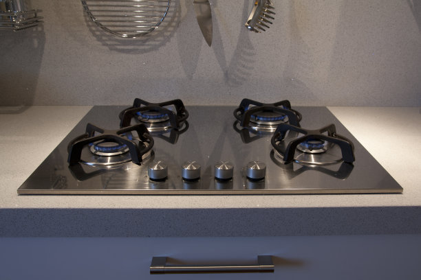 钢炊具的正面视图图片下载