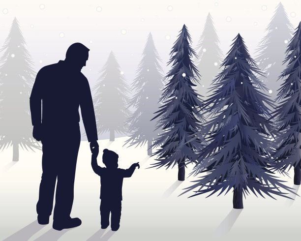 第一棵圣诞树素材图片