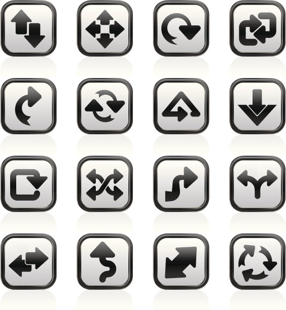 不同类型的箭头图标图片下载