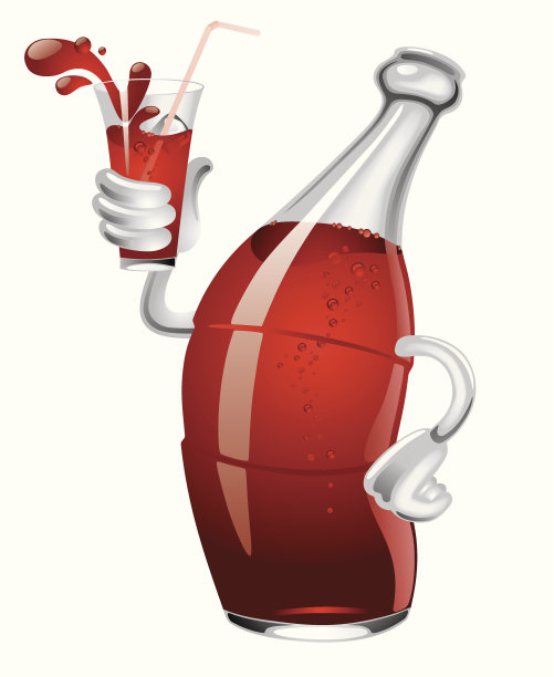 一个装有苏打水的汽水瓶图片下载