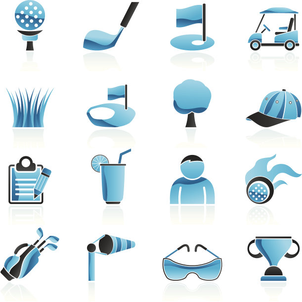 高尔夫和运动图标图片下载