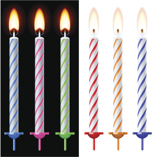 丰富多彩的节日蜡烛图片下载